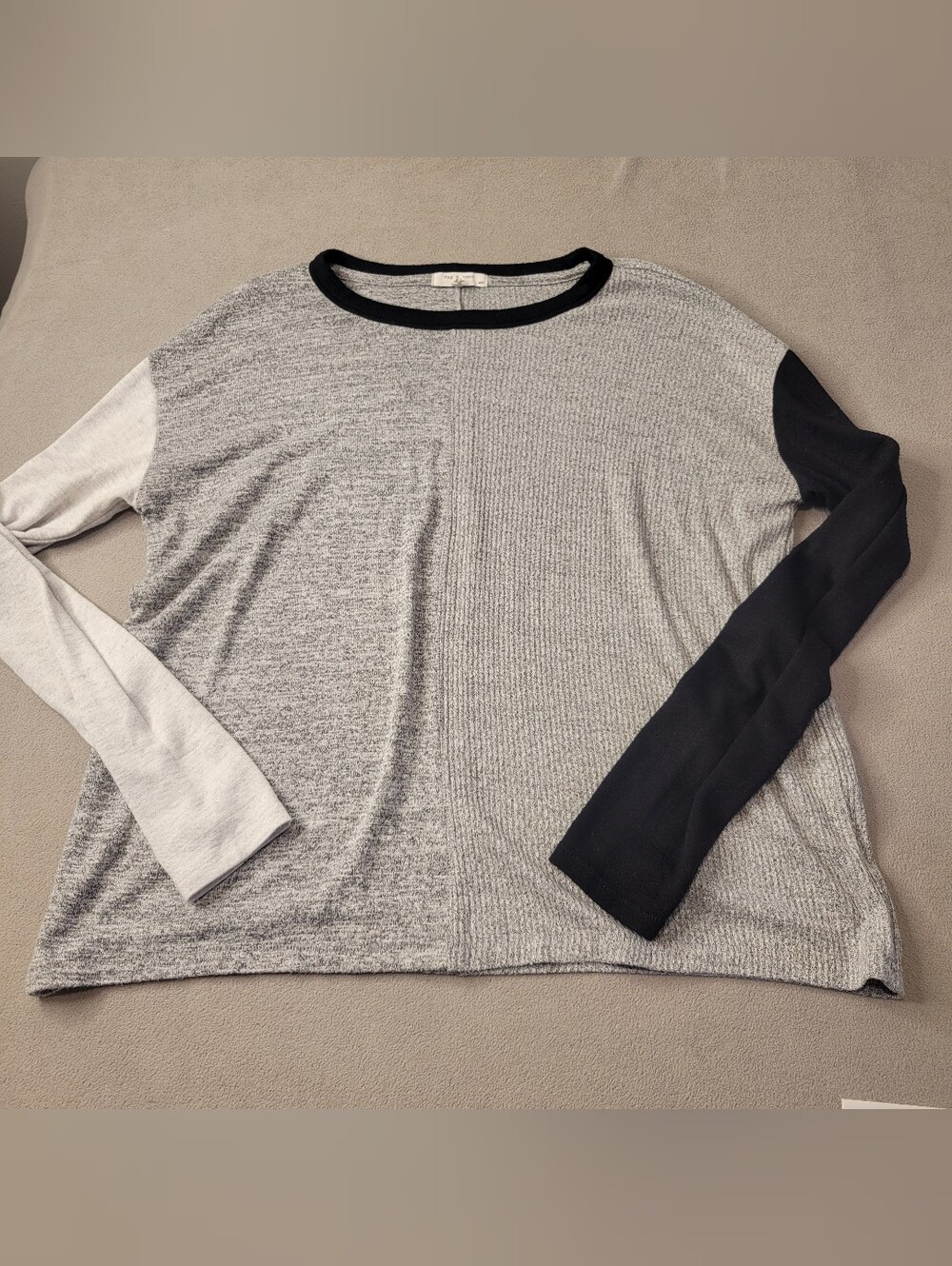 Rag & Bone Two tone Long sleeve Top Size medium